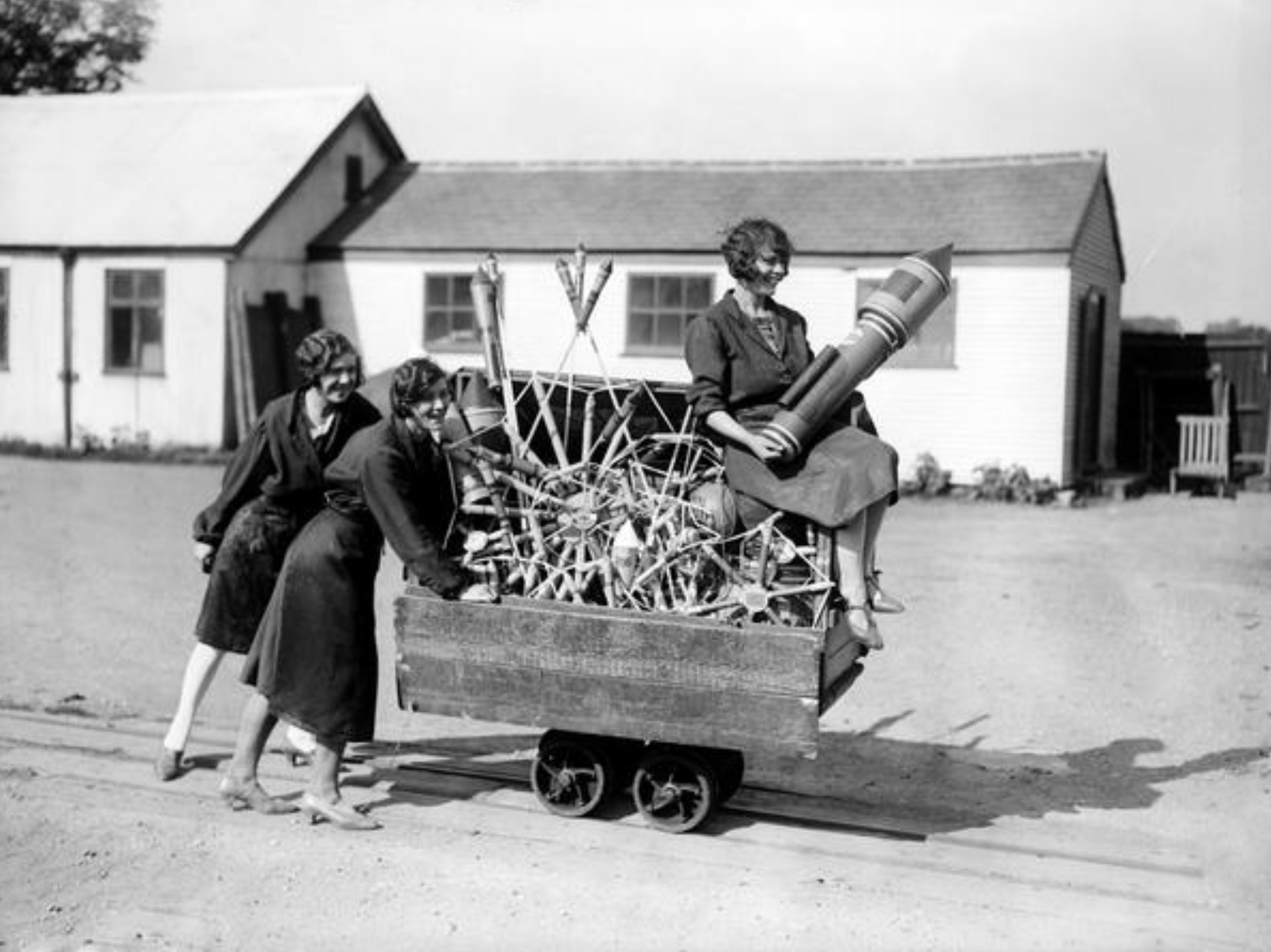 Moving fireworks to the launch site 
